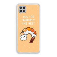 You're Shrimply The Best: Samsung Galaxy A22 4G Transparant Hoesje