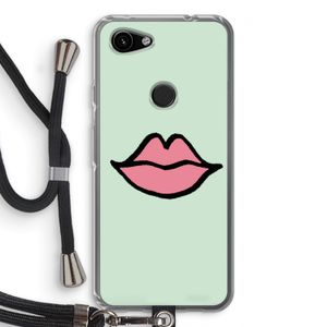 Kusje: Pixel 3a Transparant Hoesje met koord