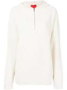 Cashmere In Love hoodie oversize zippé en cachemire - Blanc