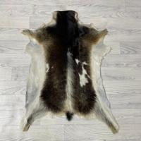 Geitenhuid bruin creme wit 80x65cm