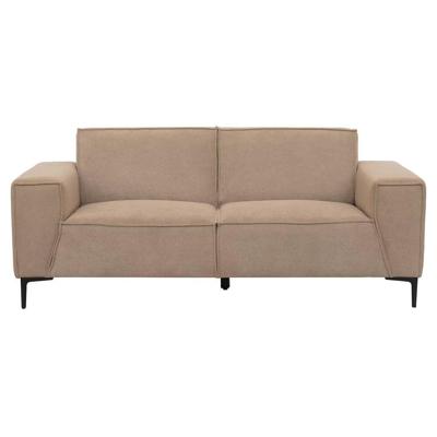 Leen Bakker - Bank Romy - 2-zits - Curio - Stof - Beige - 90x195x78 Cm