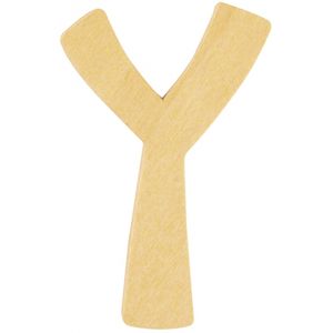 Houten letter Y 6 cm