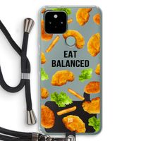 Eat Balanced: Pixel 5 Transparant Hoesje met koord