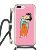 Visknuffel: iPhone 8 Plus Transparant Hoesje met koord