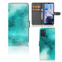 Hoesje Motorola Moto E22 | E22i Painting Blue | Portemonnee hoesje