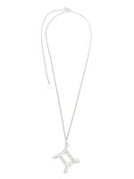 Jil Sander zodiac-pendant chain necklace - Argent - thumbnail