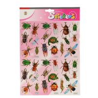 Stickervel insecten stickers - 22 stickers op vel - kinderstickers - hobby
