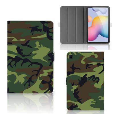 Samsung Galaxy Tab S6 Lite | S6 Lite (2022) Tablet Hoes Army Dark Samsung Galaxy Tab S6 Lite | S6 Lite (2022) Tablet Hoes Army Dark