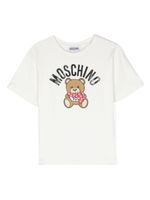 Moschino Kids t-shirt à logo imprimé Teddy Bear - Blanc