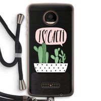 I love cacti: Motorola Moto Z Force Transparant Hoesje met koord