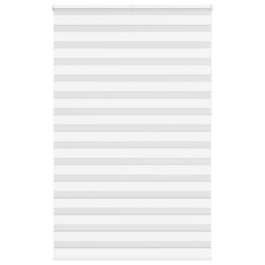 VidaXL Zebra rolgordijn 140x230 cm stofbreedte 135,9cm polyester wit