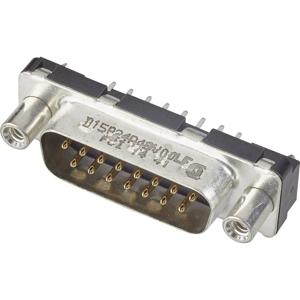 FCI D-SUB D25P24A4GV00LF D-sub male connector 180 ° Aantal polen: 25 Print 1 stuk(s)