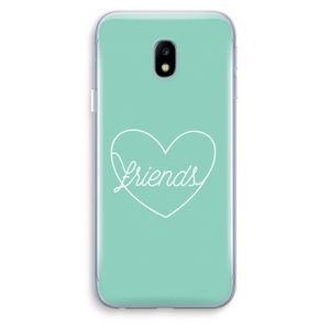 Friends heart pastel: Samsung Galaxy J3 (2017) Transparant Hoesje