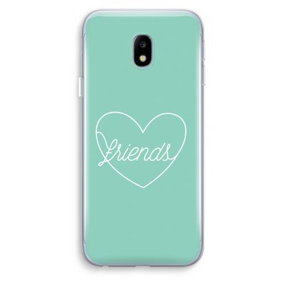 Friends heart pastel: Samsung Galaxy J3 (2017) Transparant Hoesje