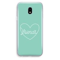 Friends heart pastel: Samsung Galaxy J3 (2017) Transparant Hoesje