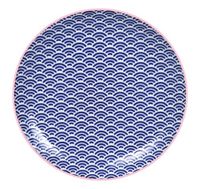 Tokyo Design Studio - Star Wave - Ontbijtbord - 20.6x2.2cm - Donkerblauw/Roze