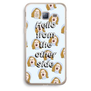 Hello: Samsung Galaxy J3 (2016) Transparant Hoesje