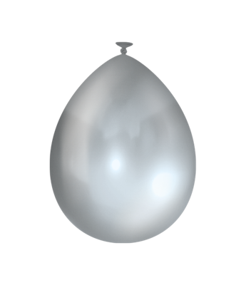 Ballon zilver 25 stuks 30 cm