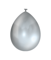 Ballon zilver 25 stuks 30 cm