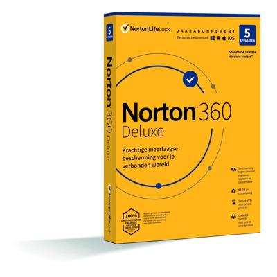 Norton 360 Deluxe (5 apparaten) Digitale licentie Software