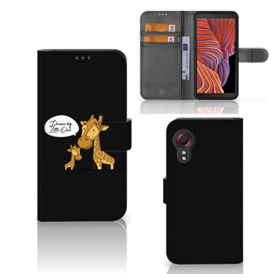 Samsung Galaxy Xcover 5 Leuk Hoesje Giraffe Samsung Galaxy Xcover 5 Leuk Hoesje Giraffe