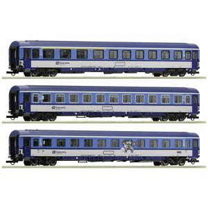 Roco 6200002 H0 3-delige set Eurofima-wagens van de CD