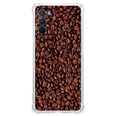 OPPO A16 | A16s | A54s Beschermhoes Koffiebonen OPPO A16 | A16s | A54s Beschermhoes Koffiebonen