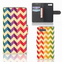 Sony Xperia X Compact | Telefoon Hoesje | Zigzag Multi Color
