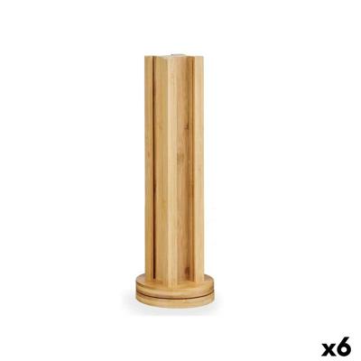 Houder voor 36 koffiecapsules Kinvara CN-KT225036 CN-KT225036 Bamboe 11 x 11 x 34 cm 11 x 30,5 x 11 cm Draaiend (6 Stuks)