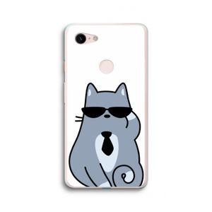 Cool cat: Google Pixel 3 XL Transparant Hoesje