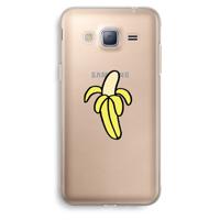 Banana: Samsung Galaxy J3 (2016) Transparant Hoesje - thumbnail