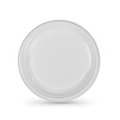 Set van herbruikbare borden Algon Cirkelvormig Wit 17 x 17 x 1,5 cm Plastic 25 Stuks