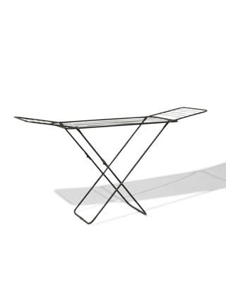 HEMA Droogrek met uitklapbare vleugels - 18 m drooglengte - zwart (zwart)