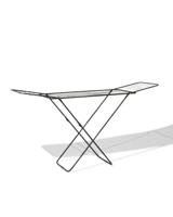 HEMA Droogrek met uitklapbare vleugels - 18 m drooglengte - zwart (zwart)