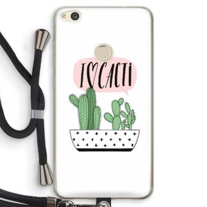 I love cacti: Huawei Ascend P8 Lite (2017) Transparant Hoesje met koord