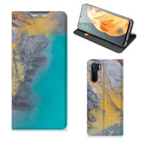 OPPO Reno3 | A91 | Standcase | Marble Blue Gold
