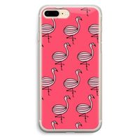 Flamingo: iPhone 7 Plus Transparant Hoesje