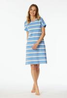 Dames Nachthemd korte mouw "Casual stripe" - Katoenen zomer nachthemd