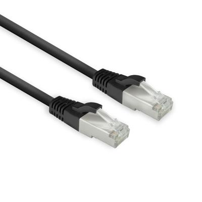 ACT FB8101 LSZH U/FTP CAT8 Datacenter Slimline Patchkabel Snagless | RJ45-connectoren | Zwart | 1 meter