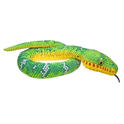 Wild Republic boomslang knuffel - groen - Pluche - 137 cm - reptielen - slangen