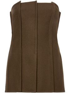 Proenza Schouler haut bustier à empiècements - Marron