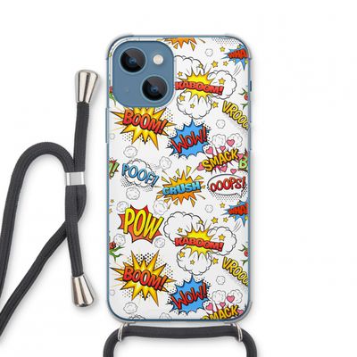 Pow Smack: iPhone 13 mini Transparant Hoesje met koord