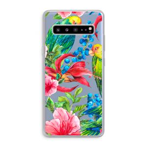Papegaaien: Samsung Galaxy S10 5G Transparant Hoesje