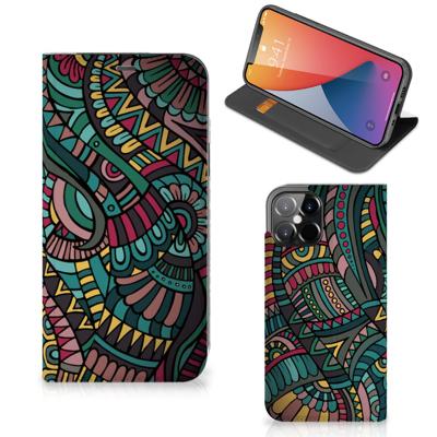 iPhone 12 Pro Max | Hoesje met Magneet | Aztec