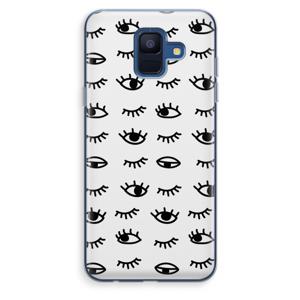 Eye pattern #2: Samsung Galaxy A6 (2018) Transparant Hoesje