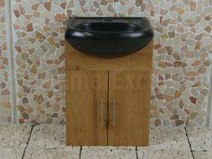 Houten Bad- of Toiletmeubel Arjuna Cabinet Teak 45 cm.