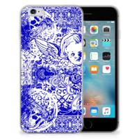 Silicone Back Case Apple iPhone 6 | 6s Angel Skull Blauw