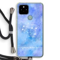 Sterrenbeeld - Licht: Pixel 5 Transparant Hoesje met koord