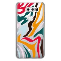 Colored Zebra: LG V30 Transparant Hoesje