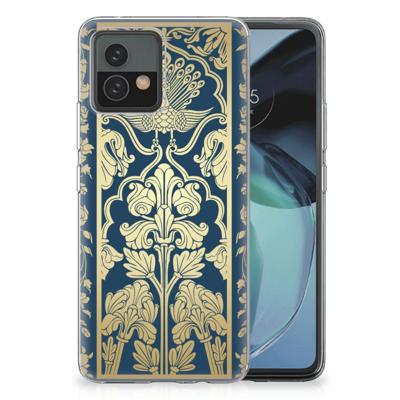 Motorola Moto G72 | TPU Case | Beige Flowers
